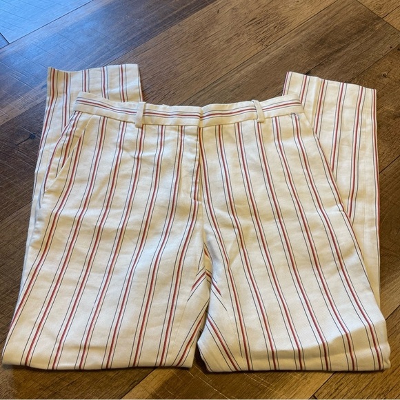 Sandro Beachy White With Red And Blue Striped Pants. BB - Picture 1 of 3
